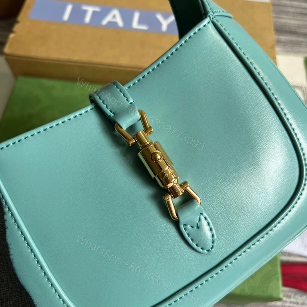 View 3 of GG JACKIE MINI 19 SHOULDER BAG IN PASTEL BLUE CALFSKIN