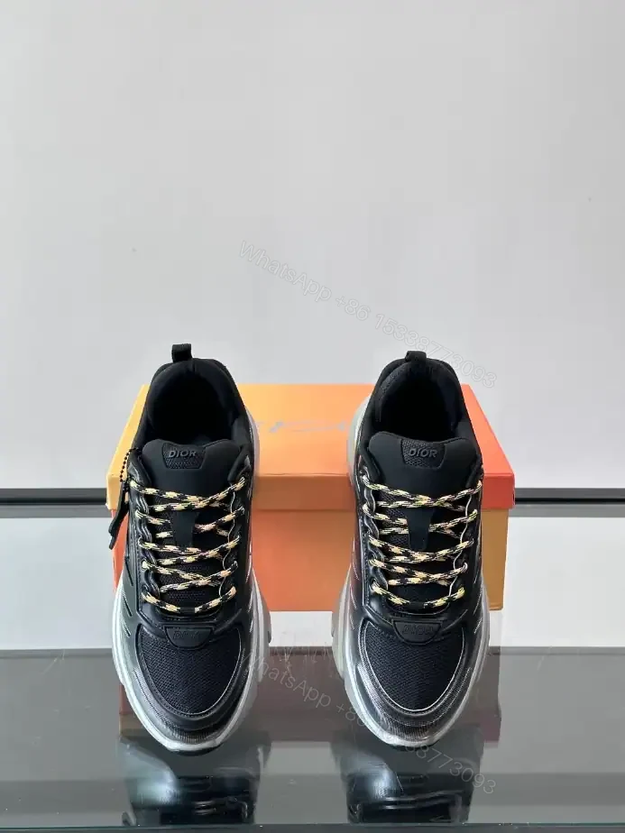 View 3 of DIOR B44 BLADE SNEAKERS GRADIENT BLACK AND SILVER-TONE – CD211
