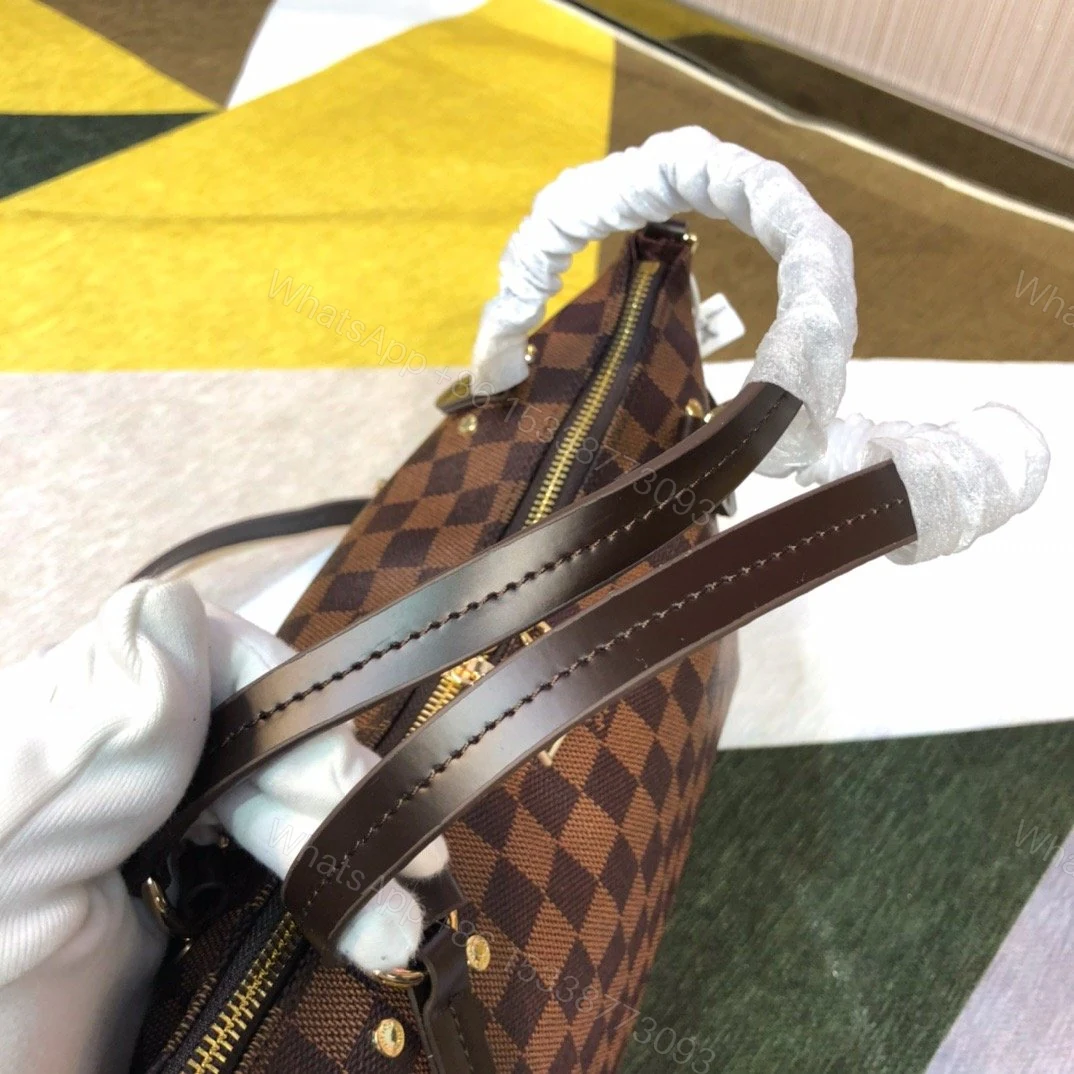 View 9 of Louis Vuitton Damier Limington Brown N40023 Women’s Canvas Handbag