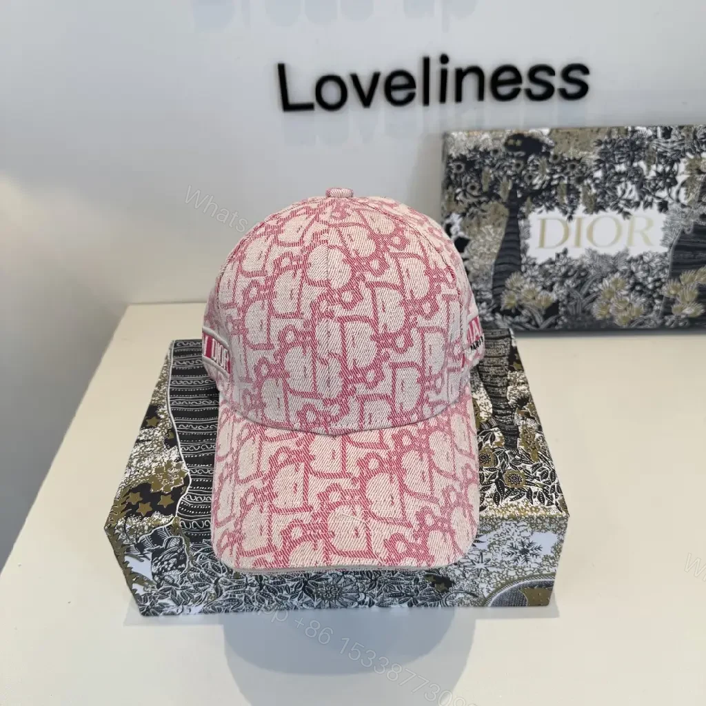View 2 of Light Pink Monogram Baseball Cap with Raised Logo Patch