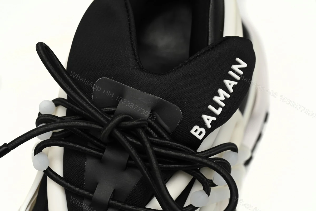 View 8 of BALMAIN Multikolor Buty sportowe Black And White YM1VJ309
