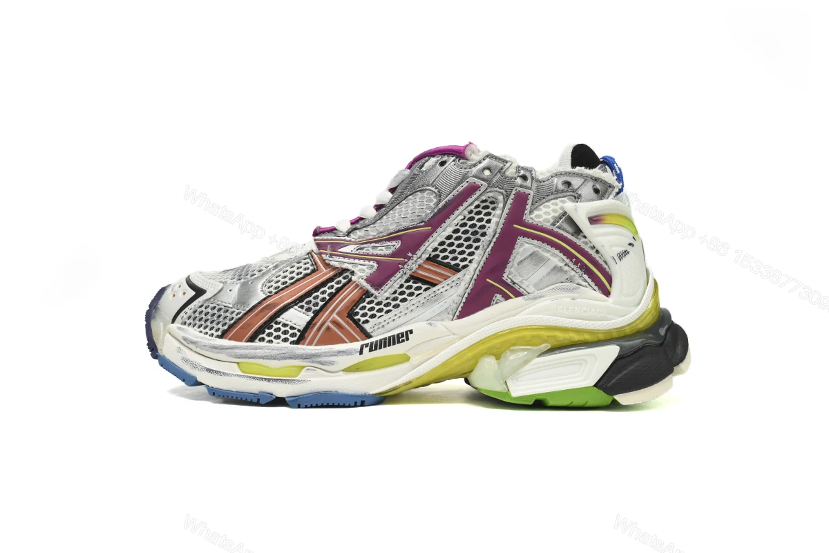 View 9 of Balenciaga Runner Silver Purple Reps