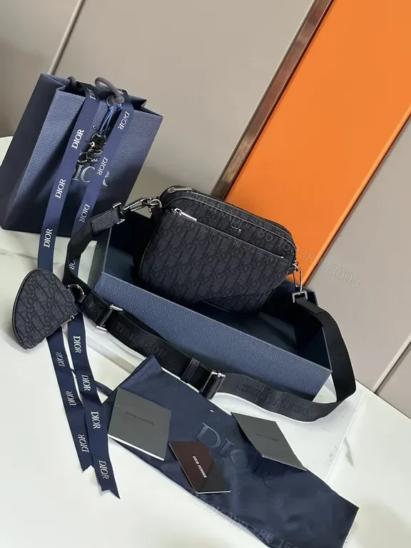 View 5 of Sleek Crossbody Bag: Dior Monogram, All-Day Versatility