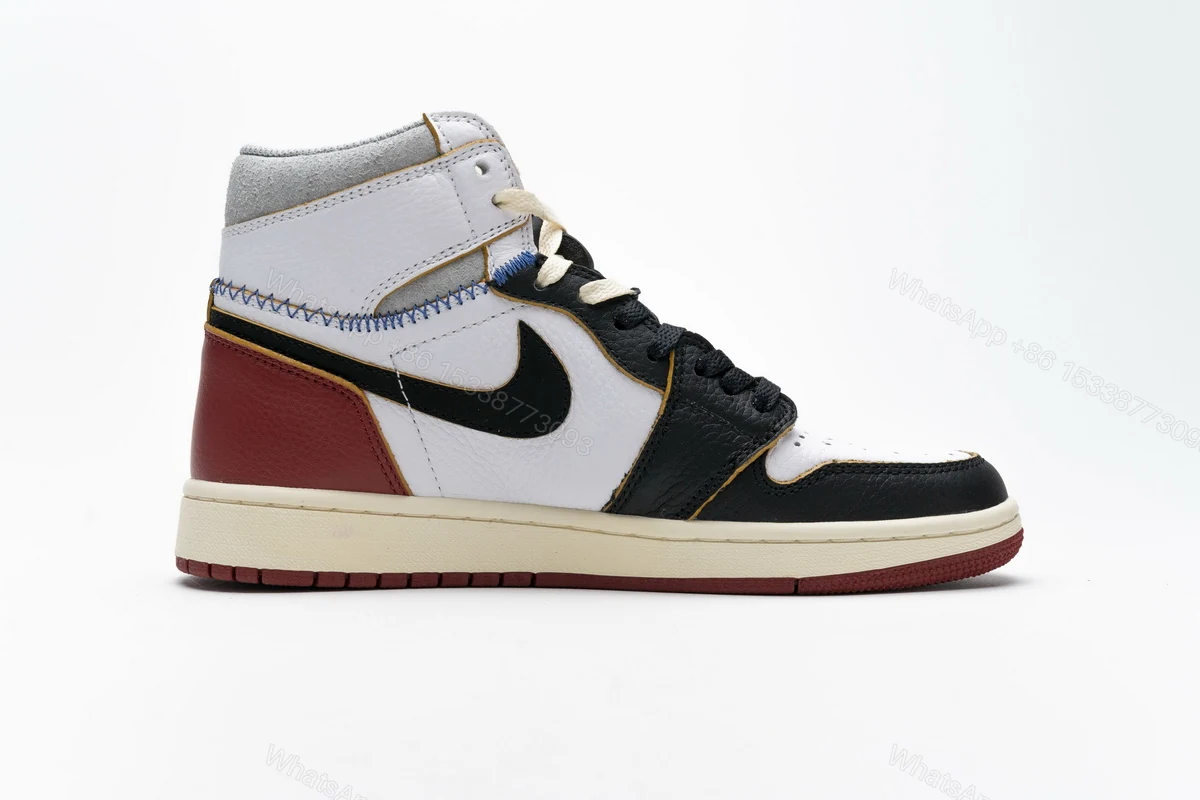 View 2 of Air Jordan 1 Retro High Union Los Angeles Black Toe BV1300-106
