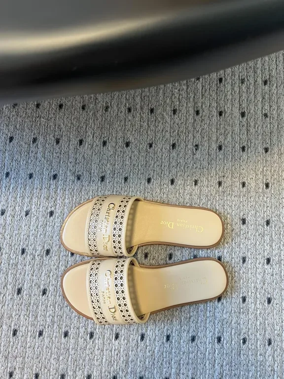 View 6 of Neutral Beige Vegan Leather Luxury Slide Sandals