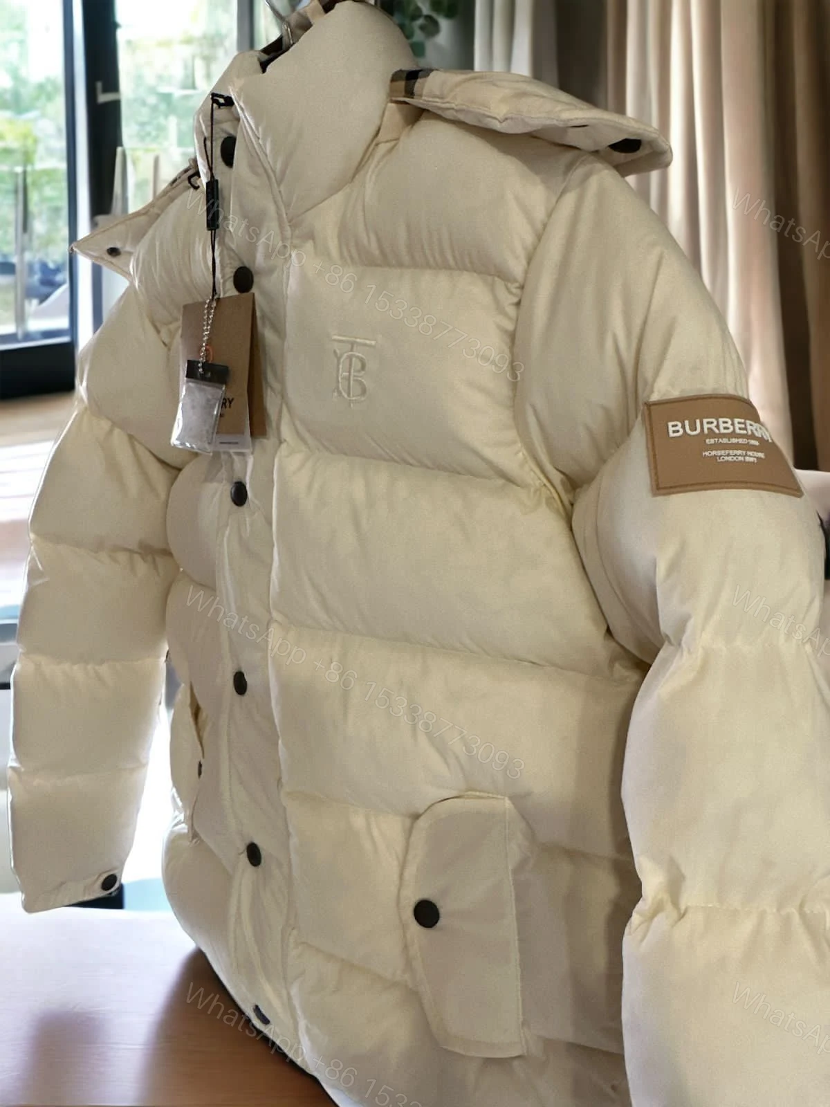 View 14 of FIRST COPY BURBERRY IMPORTED PUFFERS JACKETS
