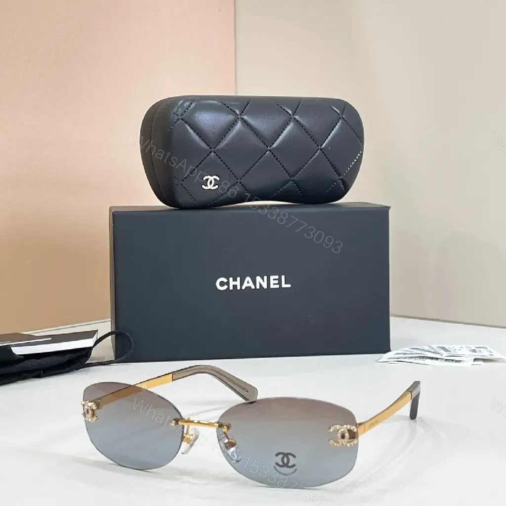 View 5 of Lux Shade Sunglasses: Quilted Alloy Frame, Rimless Style
