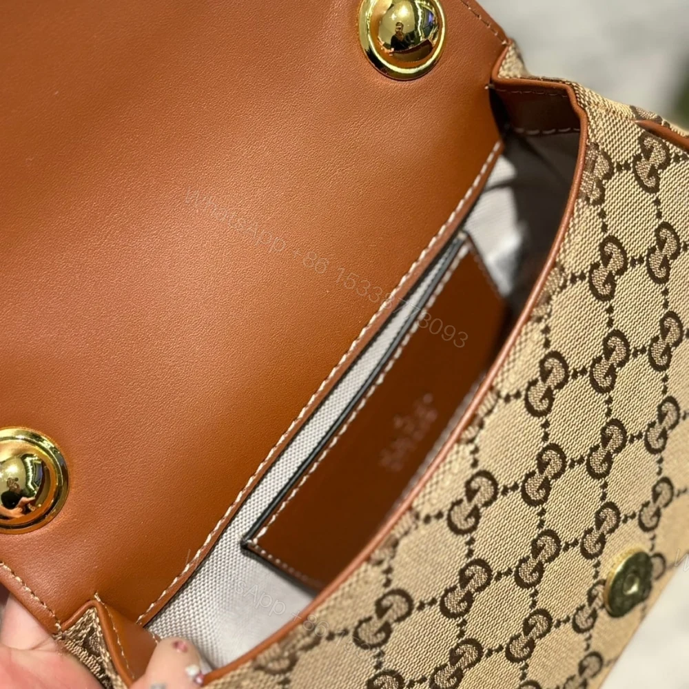 View 5 of Gucci Blondie Mini Shoulder Bag Beige And Brown 22Cm 815700 HAAKG 9755