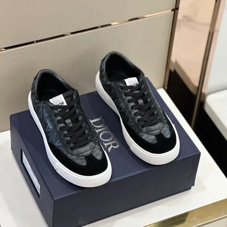 View 8 of Monogram-Patterned Luxury Sneaker: Dior-Inspired, All-Day Comfort