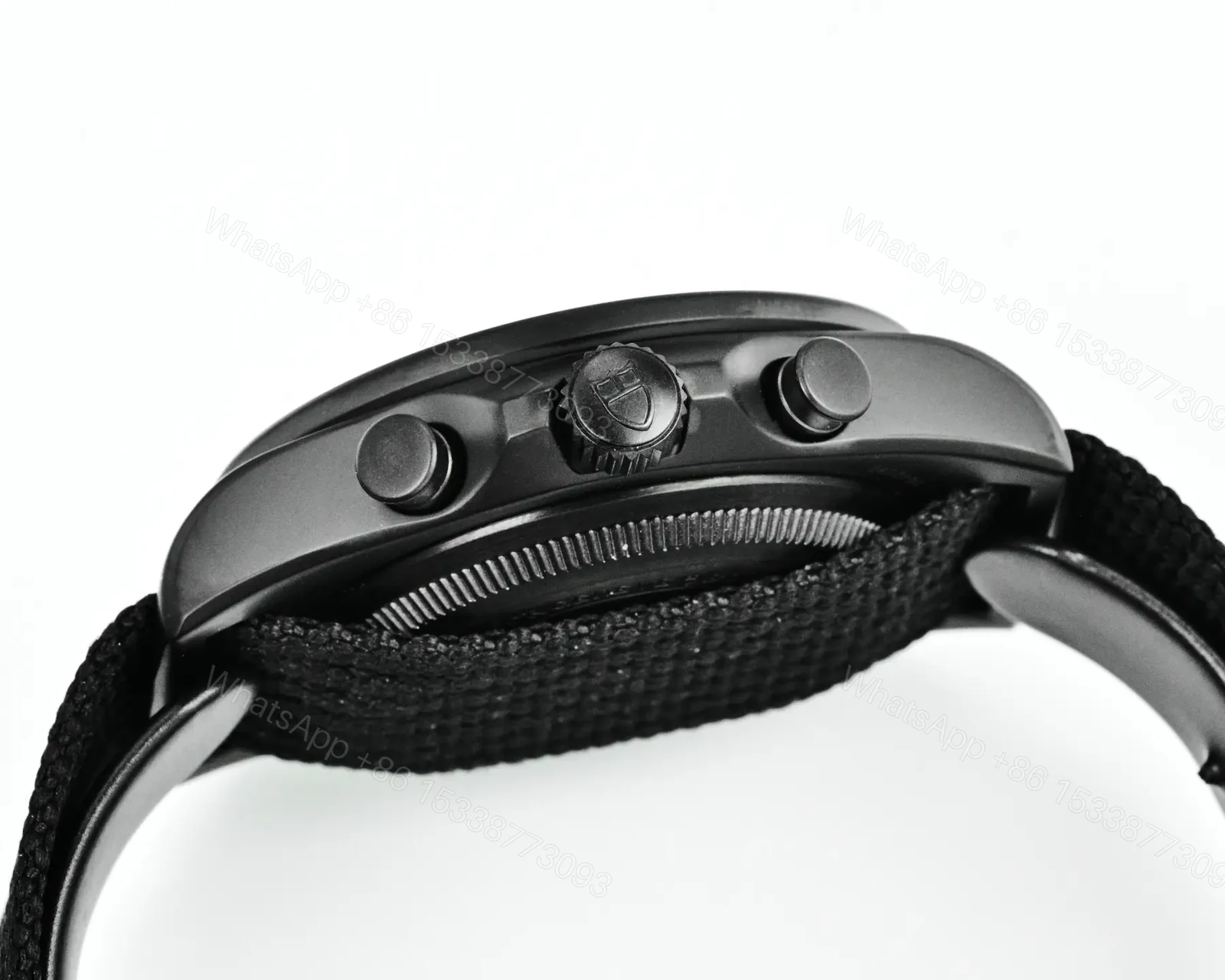 View 5 of Tudor FXD Chronograph Super Clone Black Dial Black Strap Premium 43MM TUD-FXD-CHRONO-BLK-BLK-FAB-43