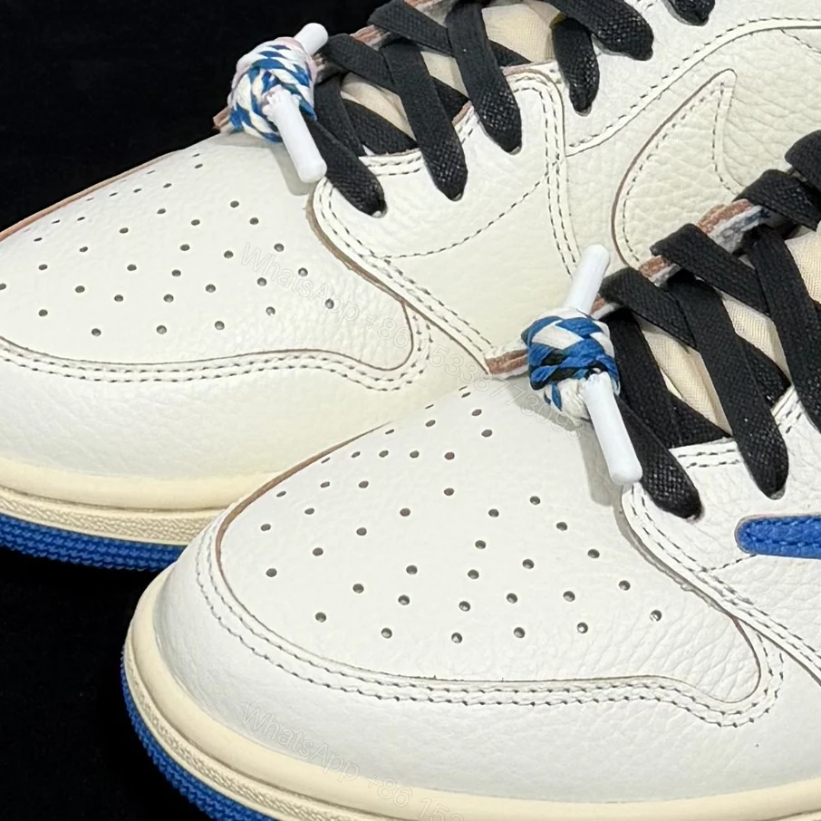 View 5 of Jordan 1 Retro Low OG SP Fragment x Travis Scott Sail Military Blue 2025