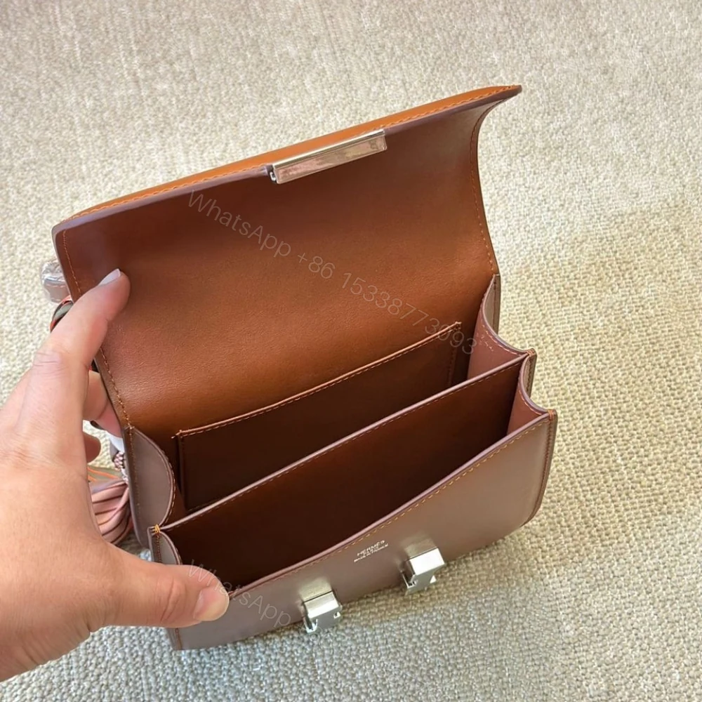 View 6 of Hermes Constance Mini Epsom Silver Toned Hardware Brown 19Cm