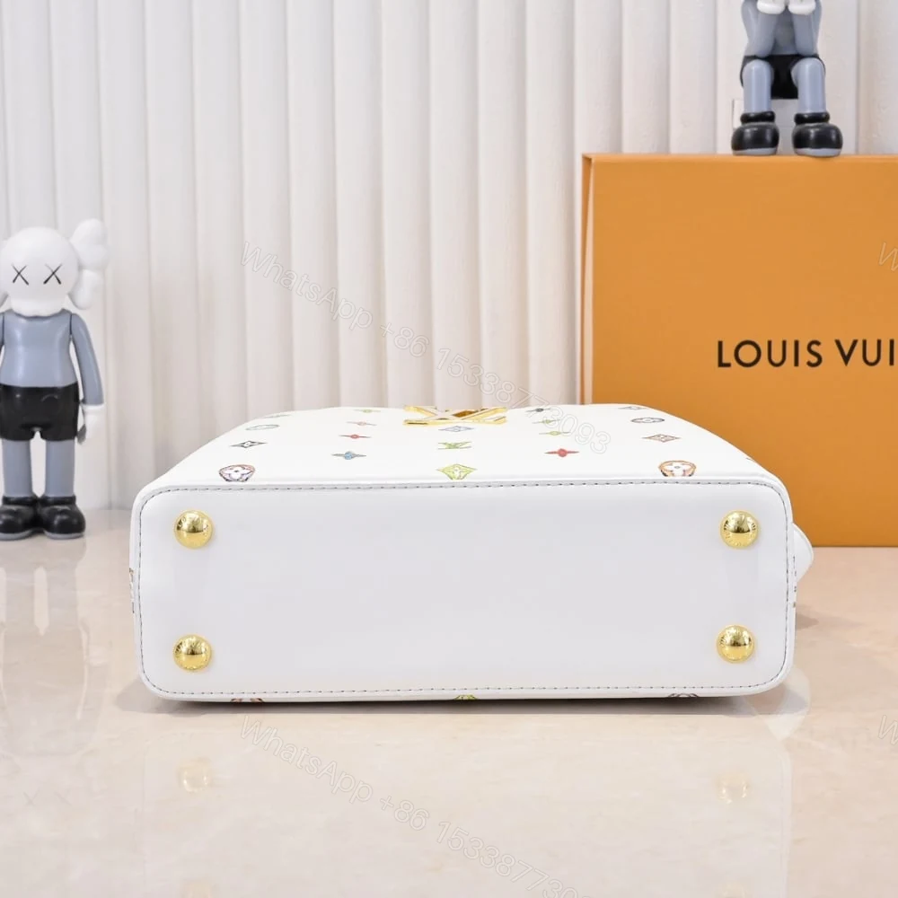 View 6 of Louis Vuitton X Murakami Capucines Mini Multicolored 27Cm M14165