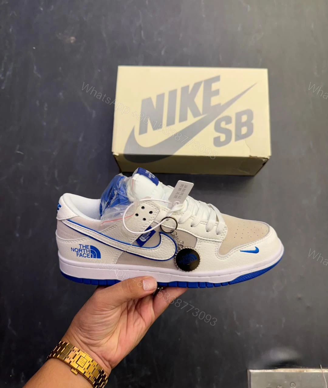 View 4 of First Copy Nike SB Dunk x The North Face Sneakers