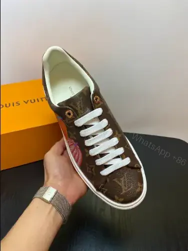 View 7 of LOUIS VUITTON X YAYOI KUSAMA TIME OUT SNEAKERS IN BROWN – LSVT351