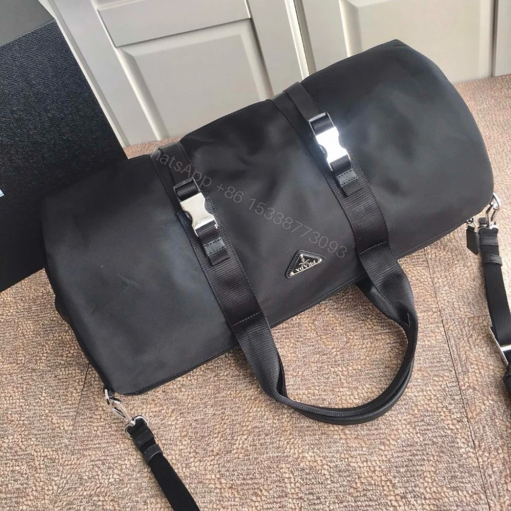 View 5 of Prada Re Nylon And Saffiano Duffle Bag 50Cm