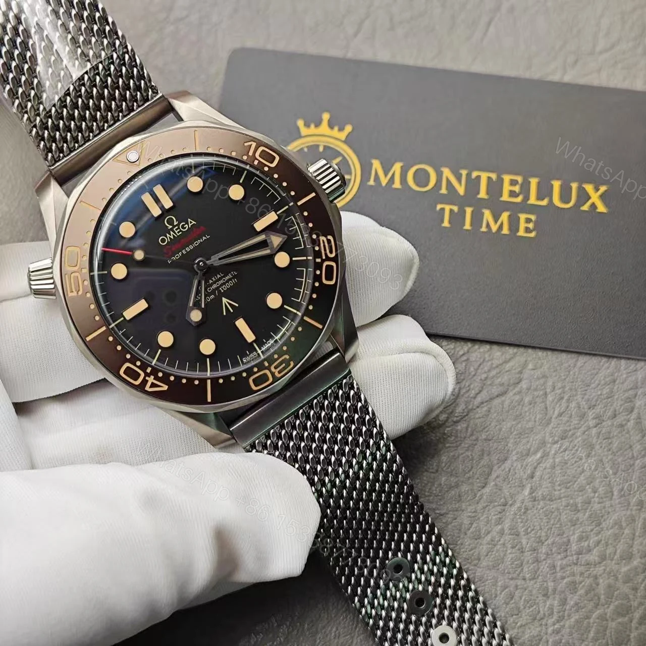 View 10 of Omega Seamaster NO TIME TO DIE Watch James Bond – Replica