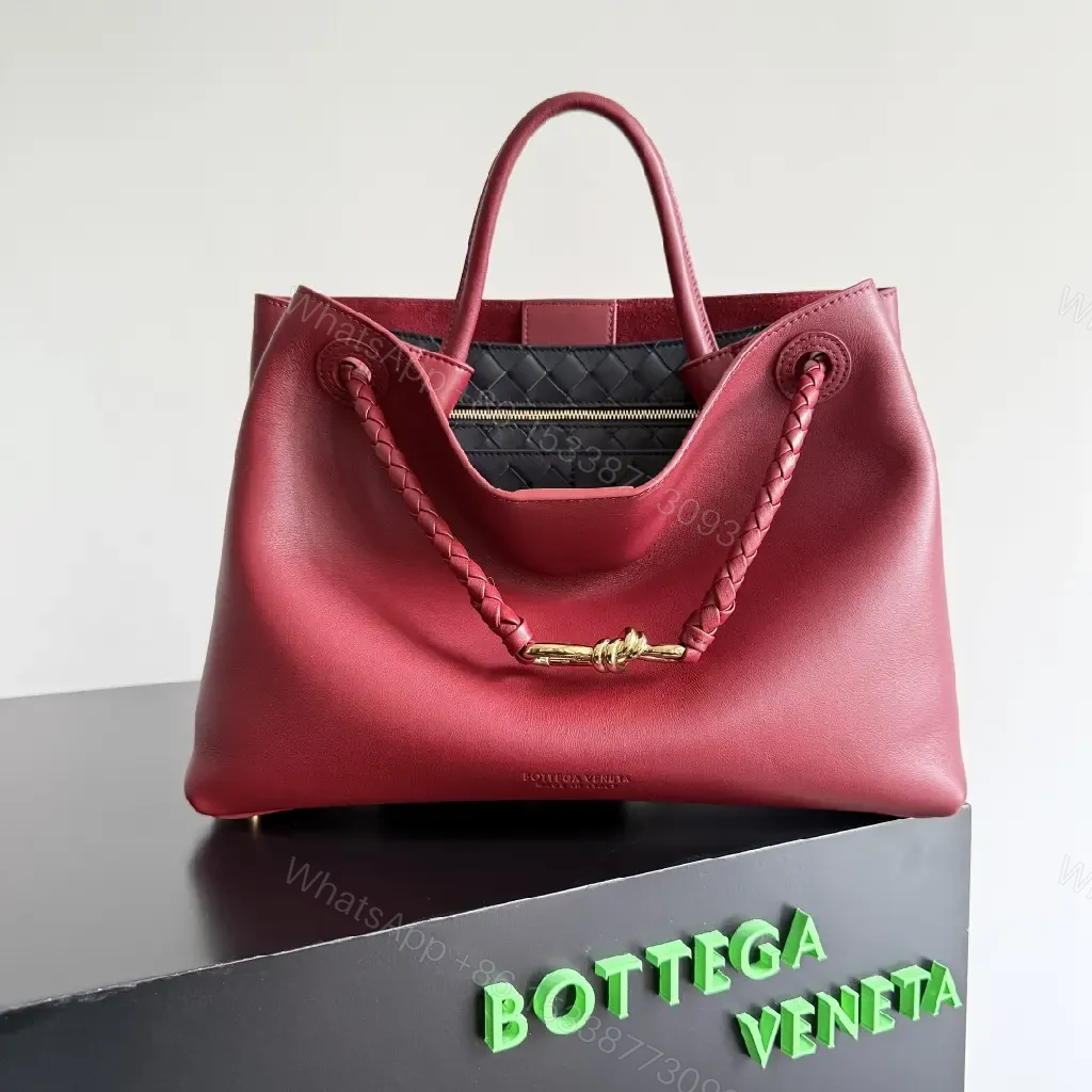 View 10 of Chic Leather Tote: Braided Detail, All-Day Luxury Bag