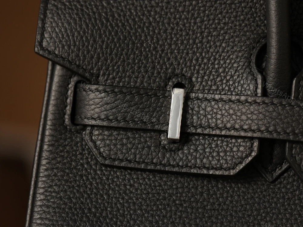 View 9 of 精仿Hermes手提包Birkin25系列黑銀款式