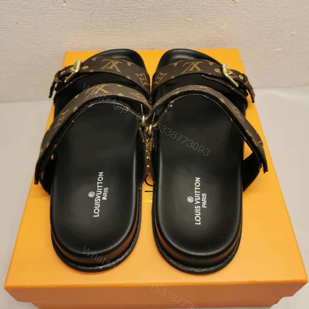 View 3 of Louis Vuitton Bomdia Flat Mule Brown 1A3R5M