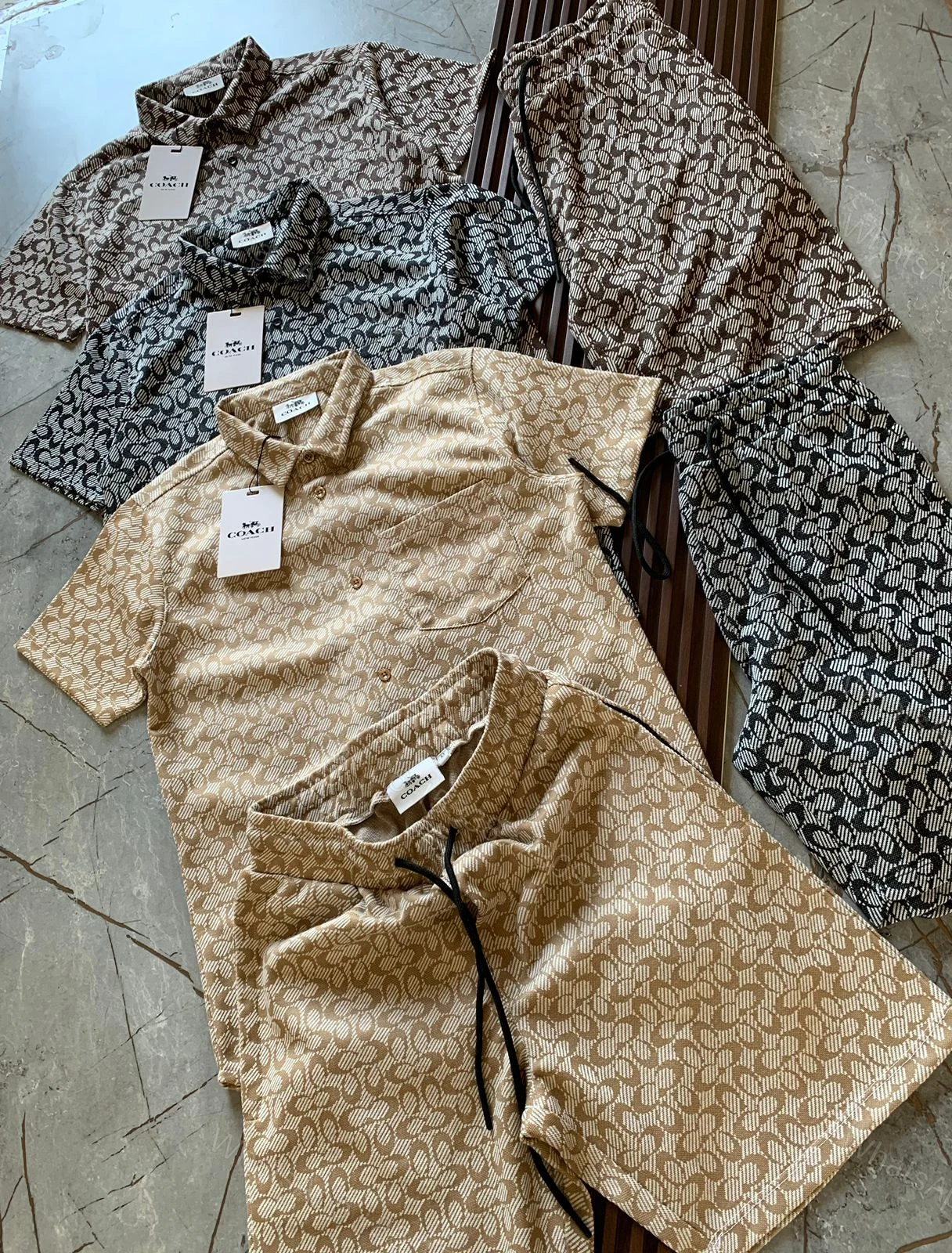 View 4 of FIRST COPY COACH IMPORTED COTTON SUMMER CORD SETS