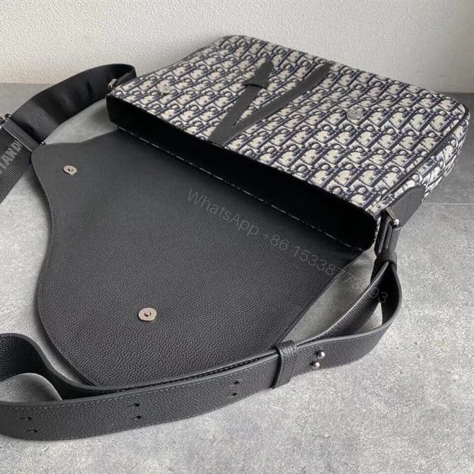 View 9 of BEIGE AND BLACK DIOR OBLIQUE JACQUARD AND BLACK GRAINED CALFSKIN