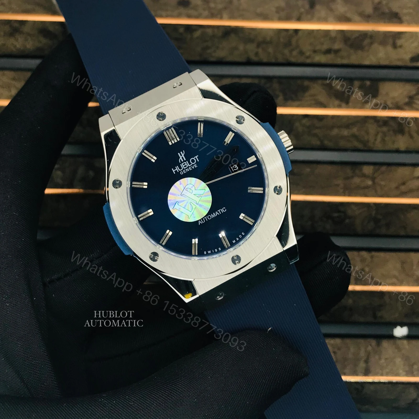View 3 of Hublot Classic Fusion 45mm Titanium Blue dial
