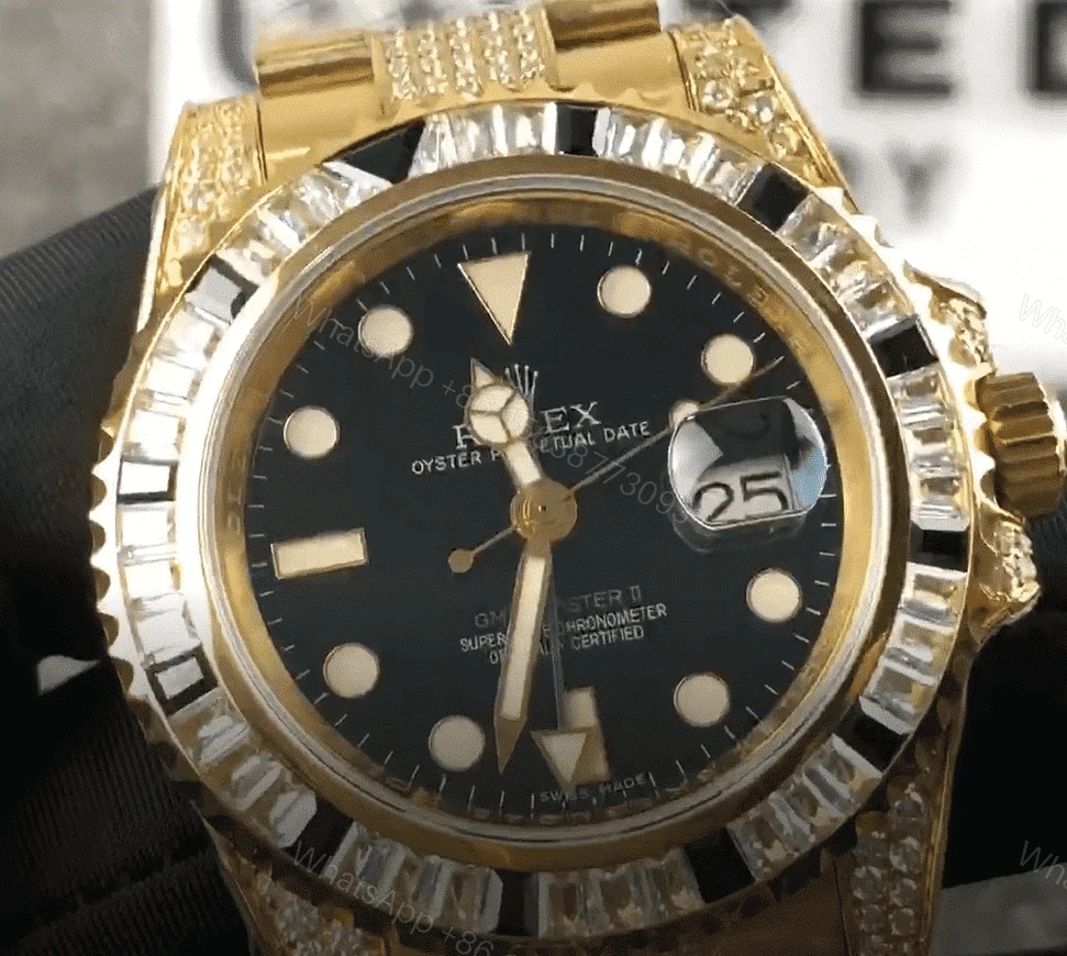 View 2 of Rolex GMT-Master II 116718LN Super Clone: Yellow Gold 40mm Overview