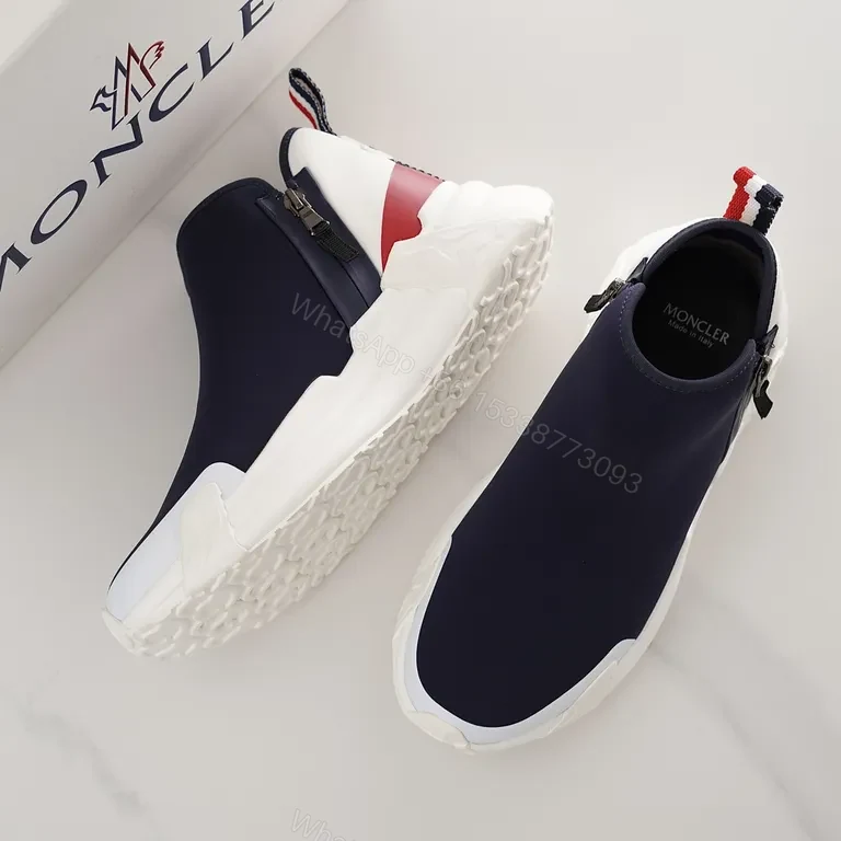 View 7 of Color-Blocked Luxe High-Top Sneakers with Comfort