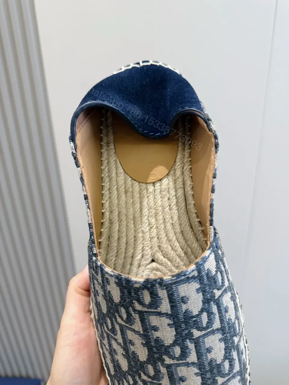 View 4 of Monogram Jacquard Espadrille Slip-Ons: Subtle Luxe Comfort