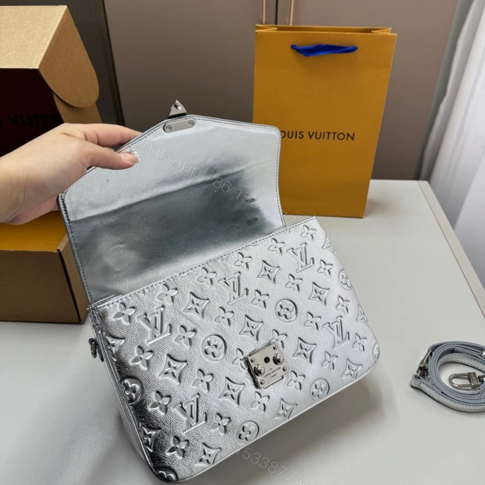 View 9 of Louis Vuitton Pochette Métis Silver 25Cm