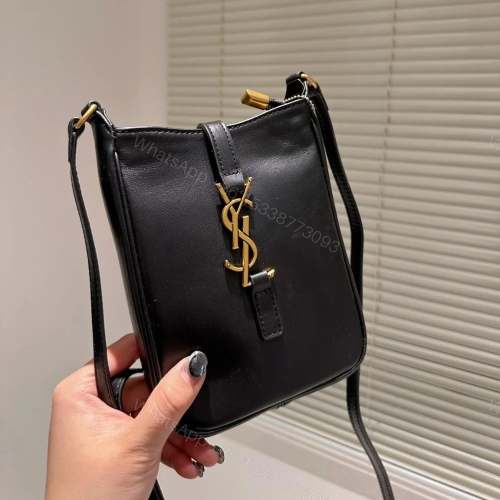 View 2 of Saint Laurent Le 5 A 7 Mini Vertical Bag Black 18Cm