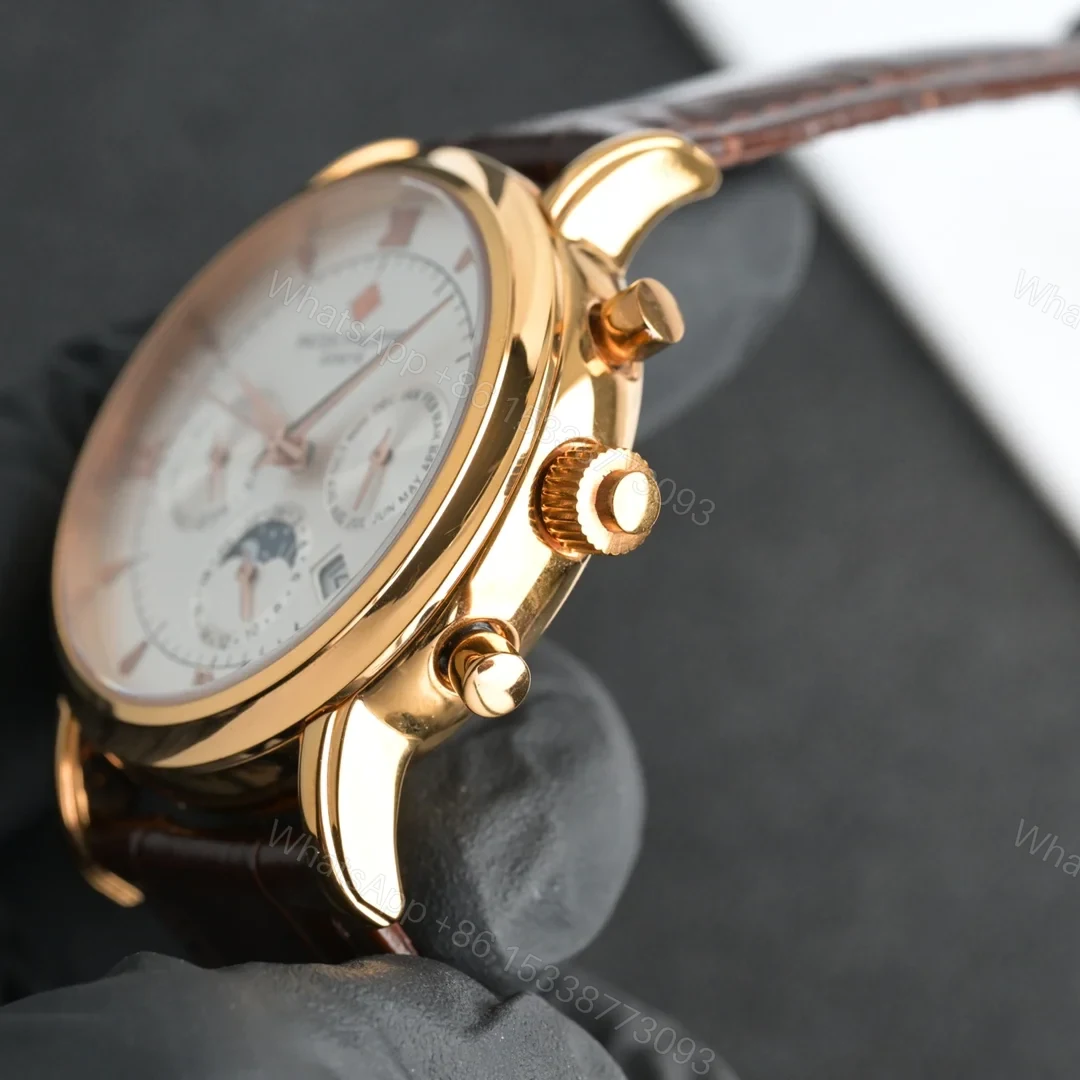 View 5 of Patek Philippe Perpetual Calendar Chronograph 5270 Yellow Gold Silver 5270J-001