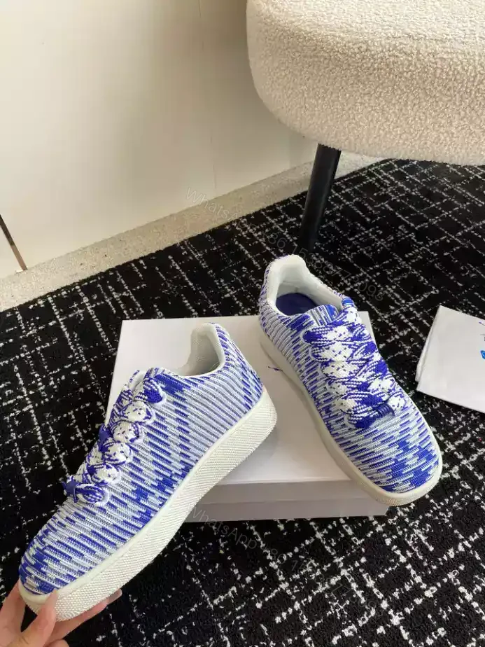 View 7 of BURBERRY CHECKED KNITTED SNEAKERS – BBR101