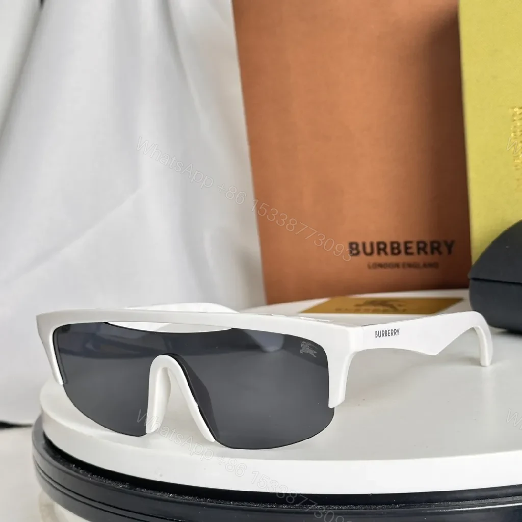 View 4 of Blue-Gray Shield Sunglasses: Modern, Lightweight Comfort