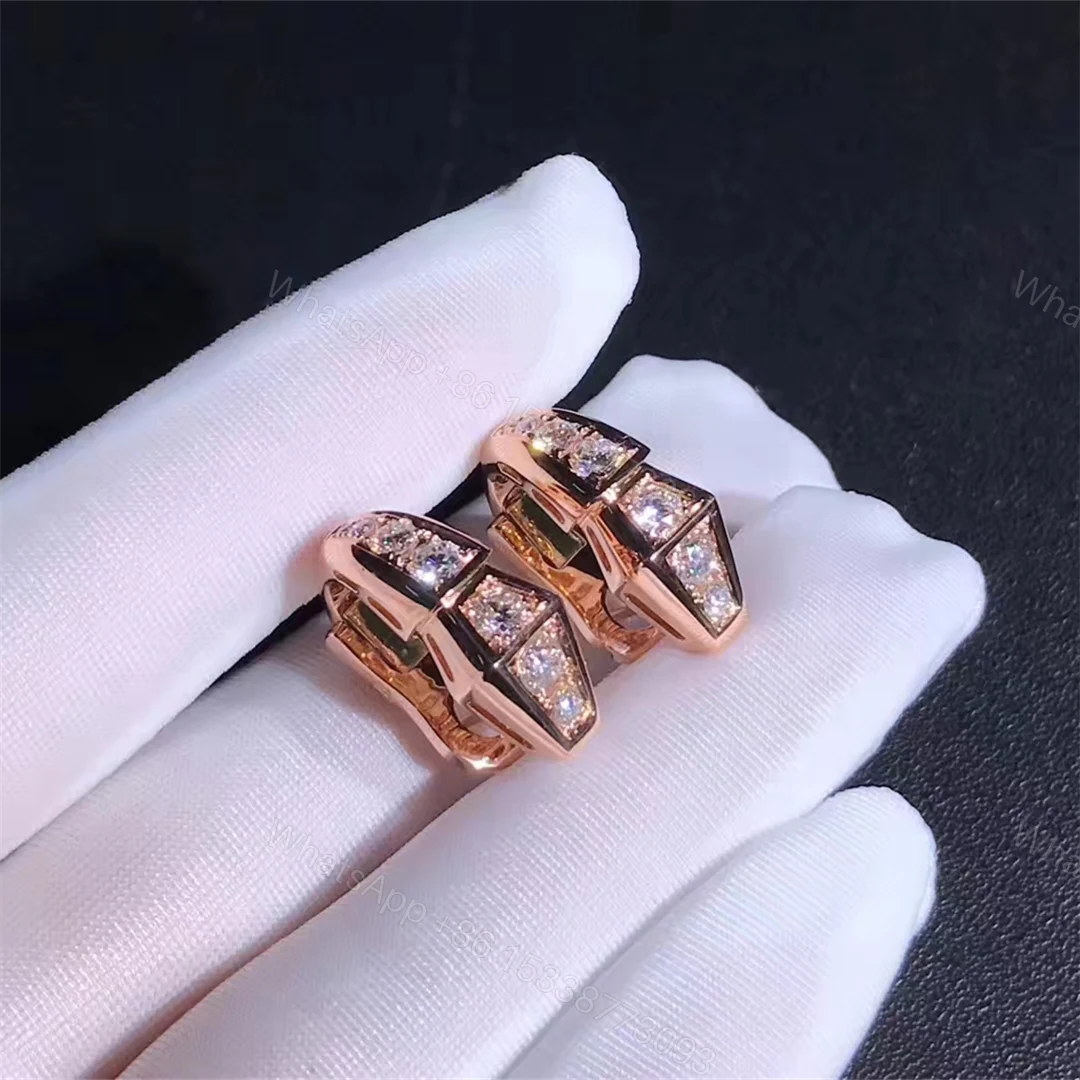 View 2 of Bvlgari Serpenti Slim Earrings
