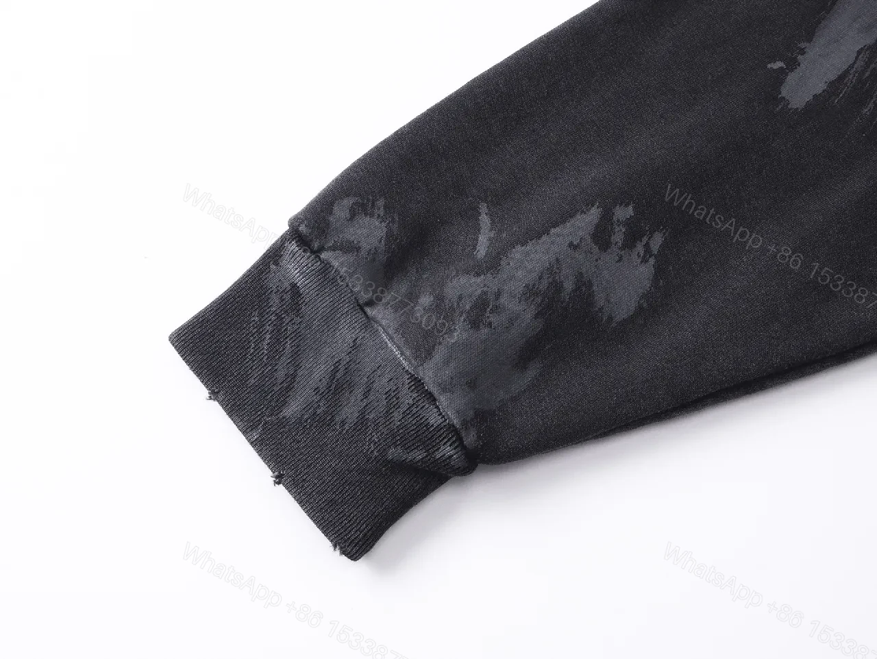 View 7 of Bold Tie-Dye Black Hoodie: Signature Details, Streetwear Essential