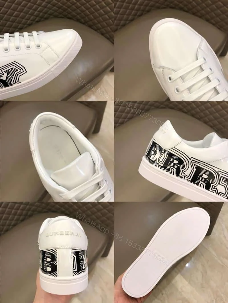 View 3 of BURBERRY LEATHER SNEAKERS – BBR8