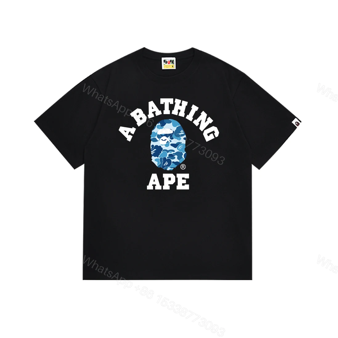 View 3 of Bape T-Shirt Blue print #266