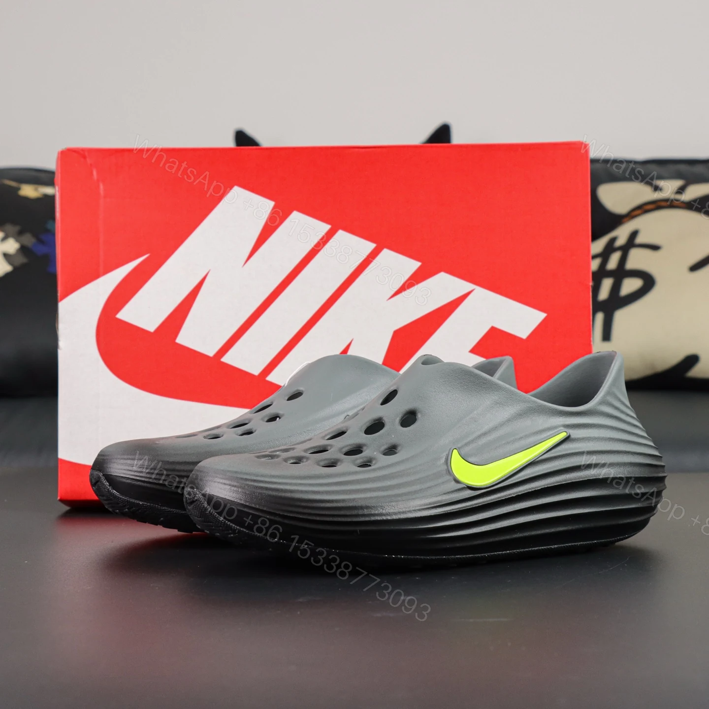 Nike ReactX Rejuven8 Black Green — view 1