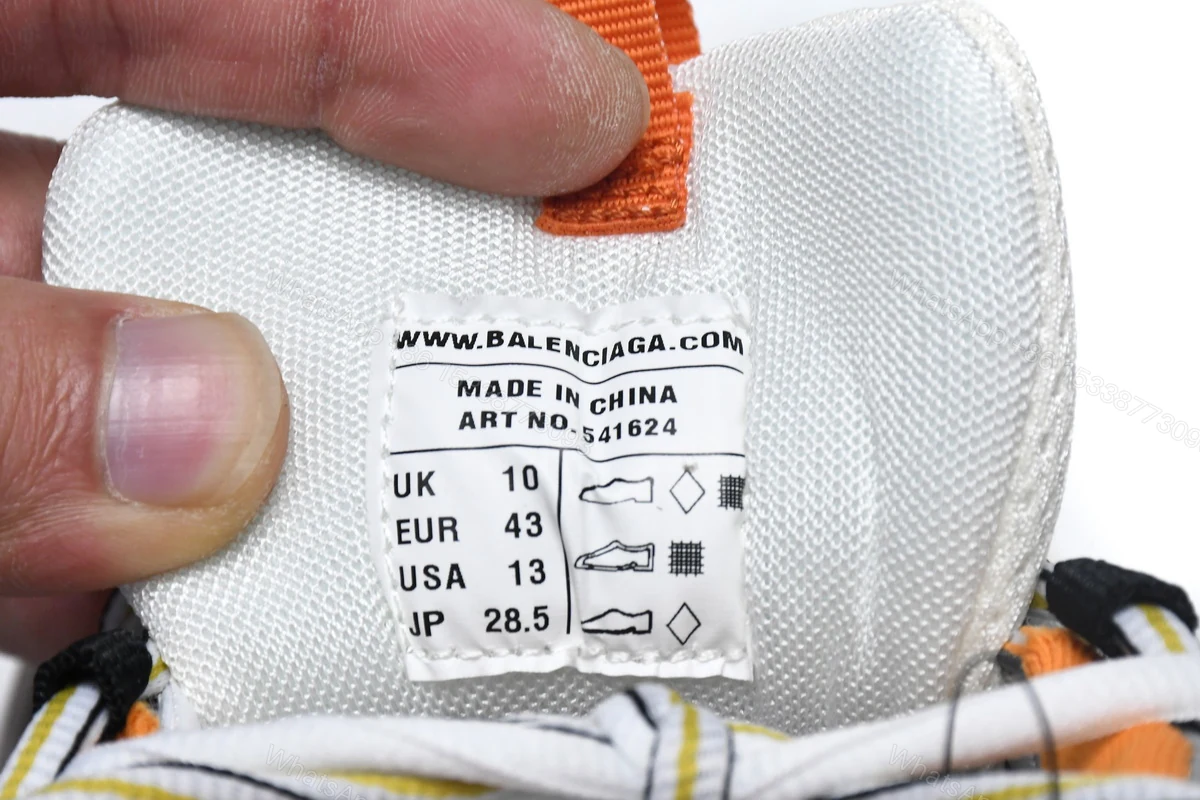 View 6 of Balenciaga Track White Orange Black 542436 W1GB1 9059