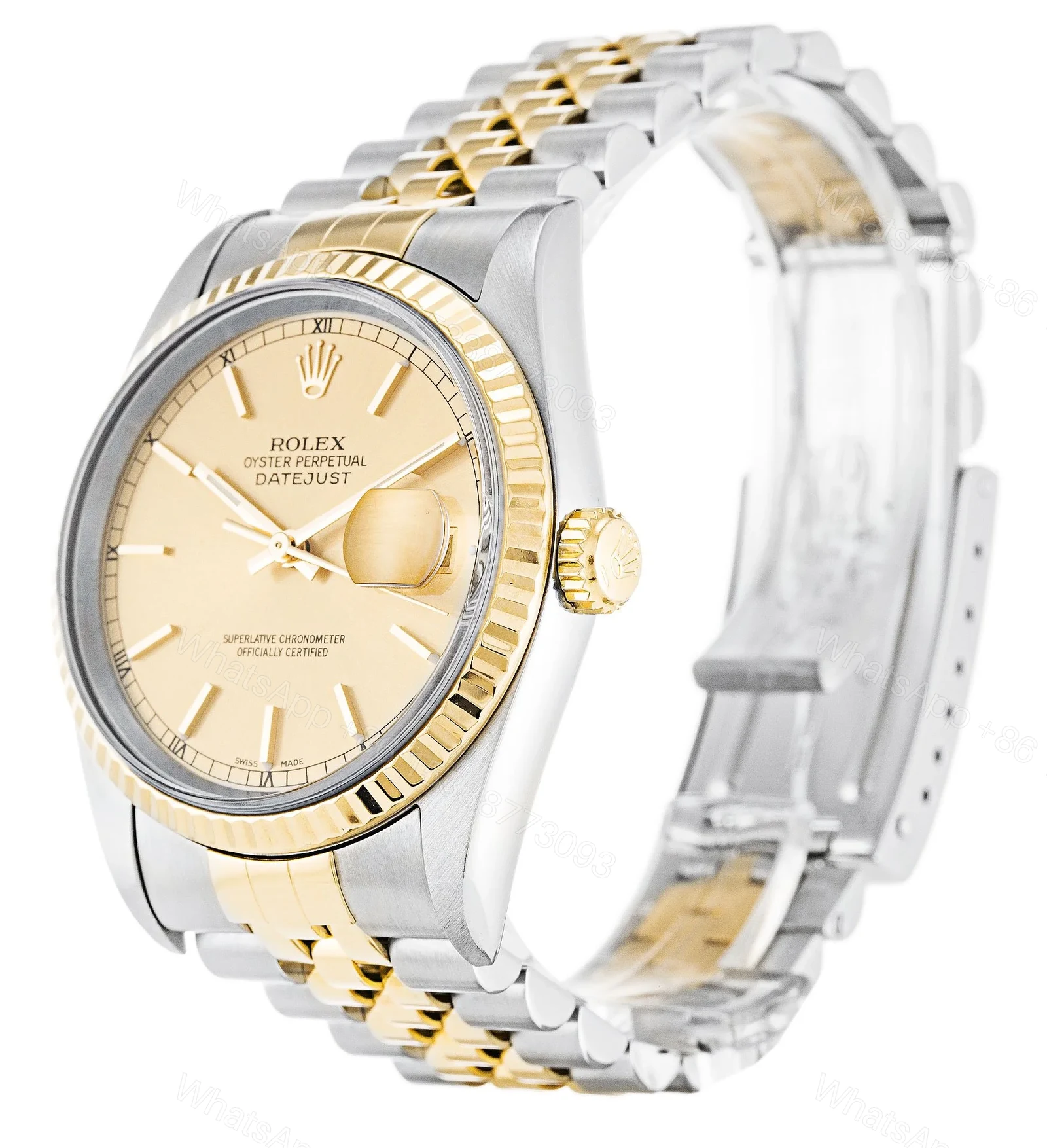 View 2 of Replica Rolex Datejust Champagne Dial 16233 36 mm