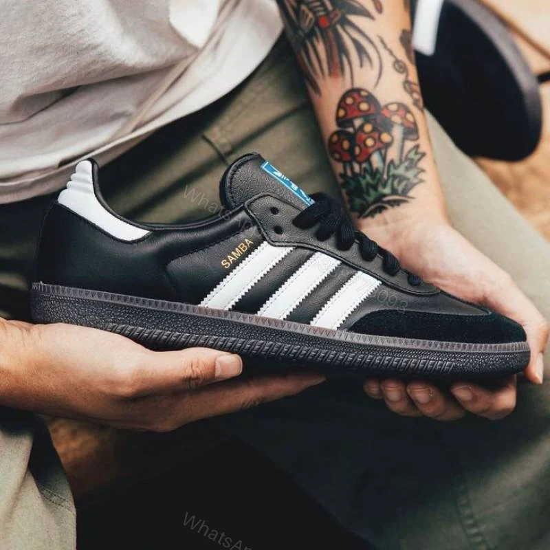 View 3 of First Copy Adidas Samba Black White