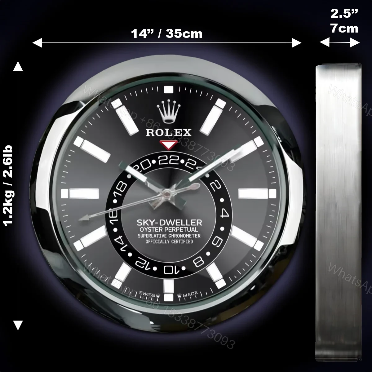 View 3 of ROLEX WALL CLOCK – SKY DWELLER