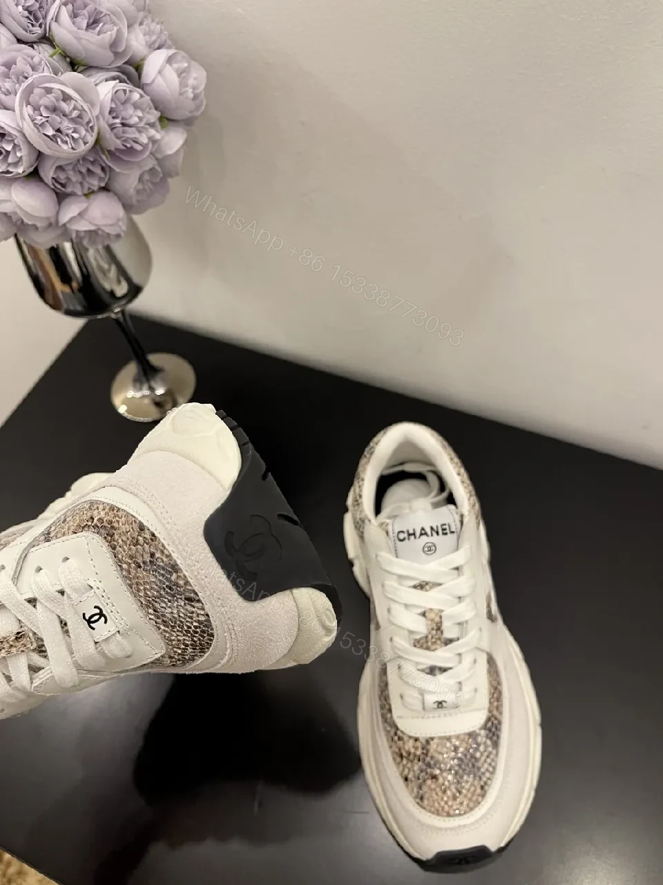 View 3 of Chic Chanel-Inspired Chunky Sneakers: Luxe Comfort