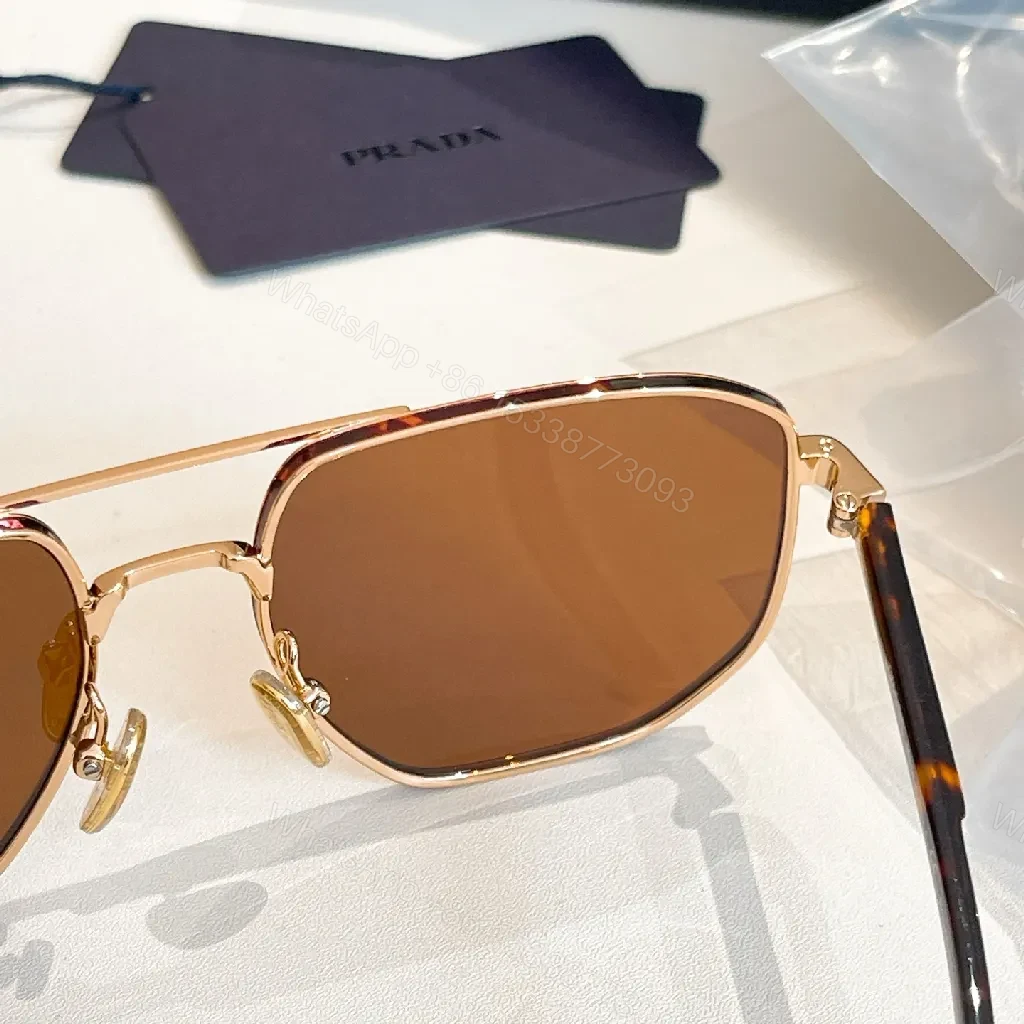 View 5 of Amber-Glass Pilot Sunglasses: Premium Metal Frame, UV400 Protection