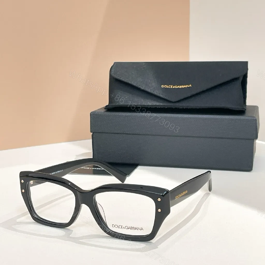 View 5 of Black Acetate Rectangle Frames: Modern Luxury Eyewear Case Included