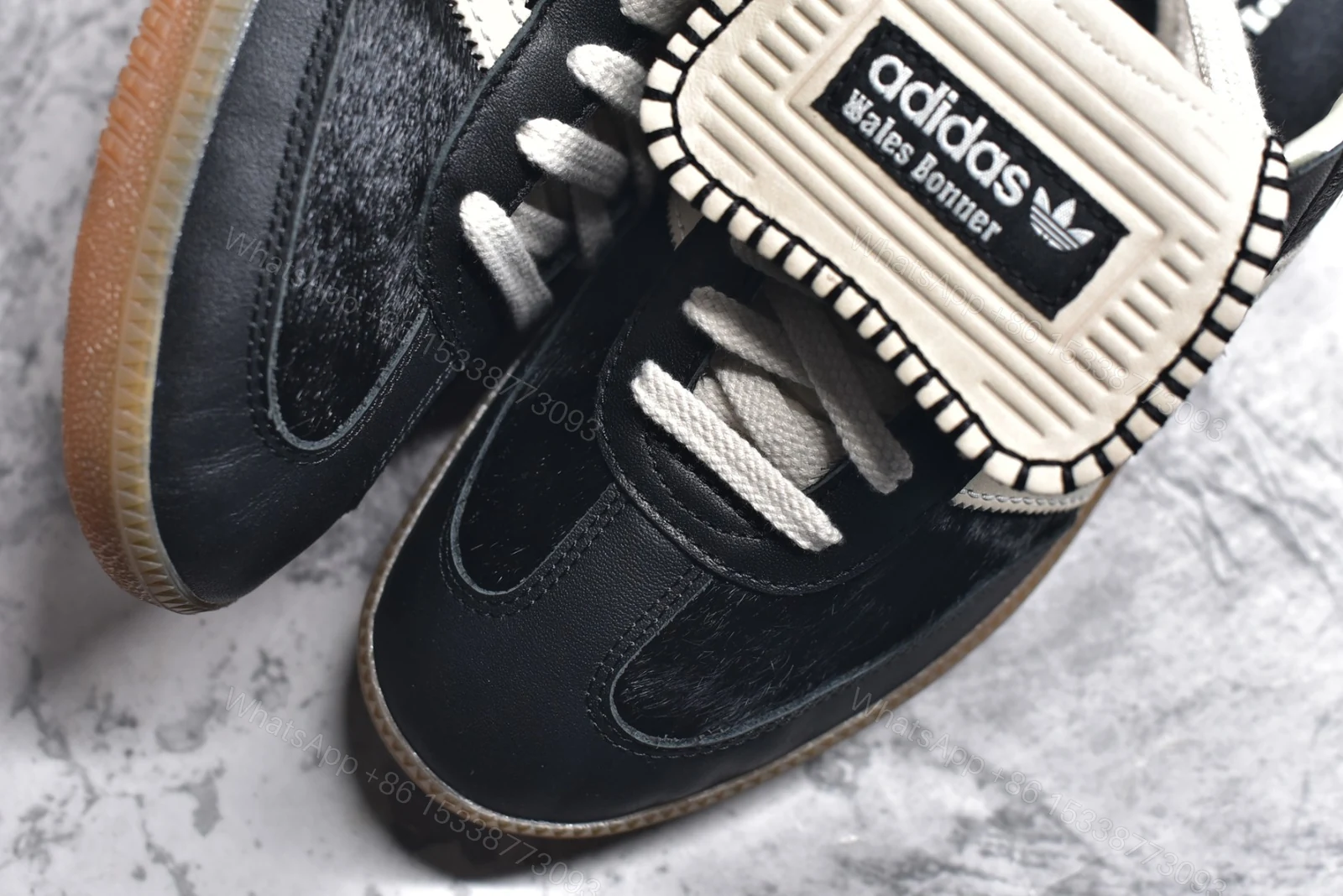View 5 of Adidas Samba Pony Tonal Wales Bonner Core Black