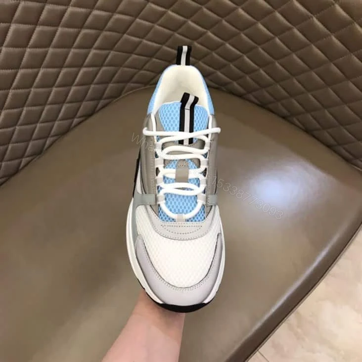 View 3 of B22 SNEAKER TECHNICAL MESH WITH AND CALFSKIN – CD93