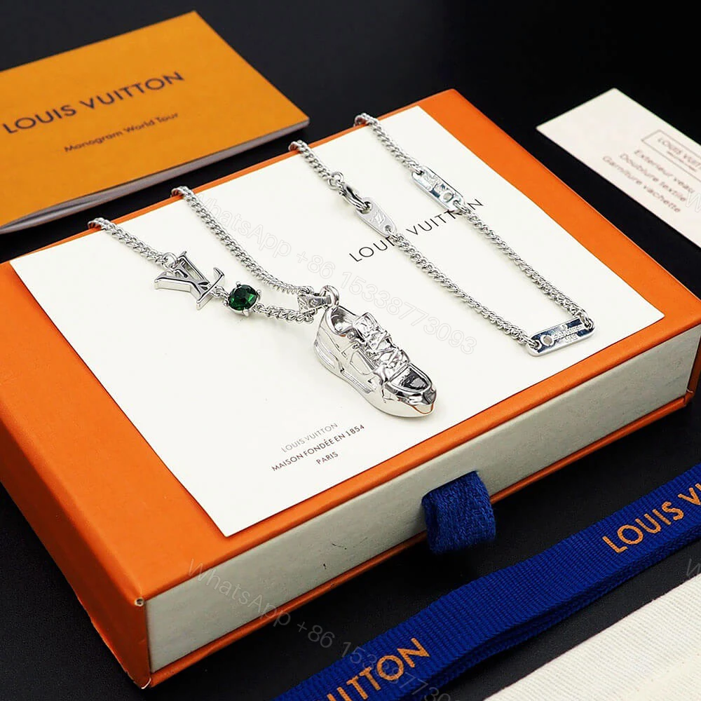 View 4 of LV Metal Zircon Necklaces